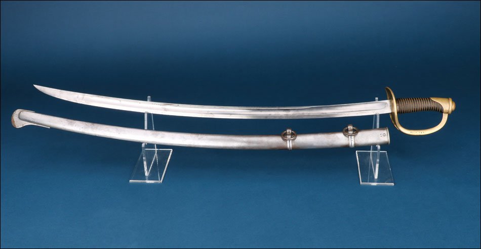 France. Antique Light Cavalry Sword Model 1822. Châtellerault, 1879-photo-2