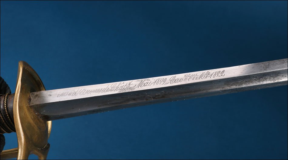 France. Antique Light Cavalry Sword Model 1822. Châtellerault, 1879-photo-6