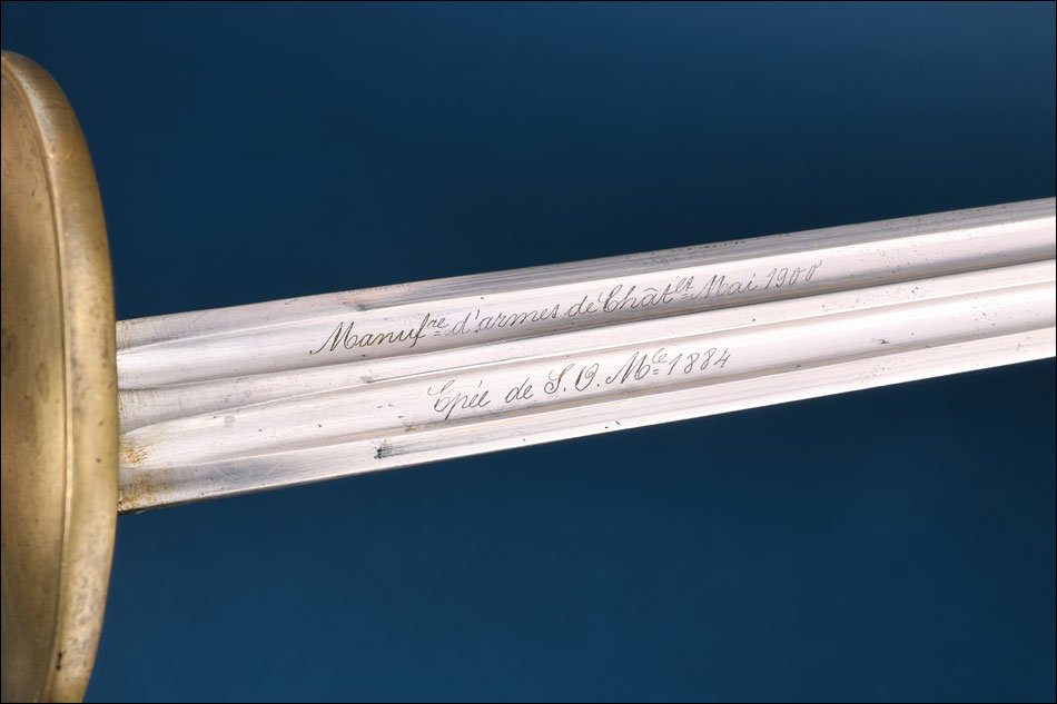 France. Antique Infantry Nco Sword Model 1884. Châtellerault, 1900-photo-5