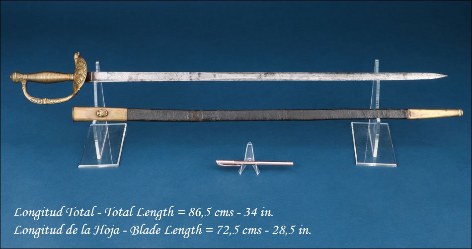 Spain. Antique Infantry Officer Sword. Model 1867. Dated 1868-photo-1