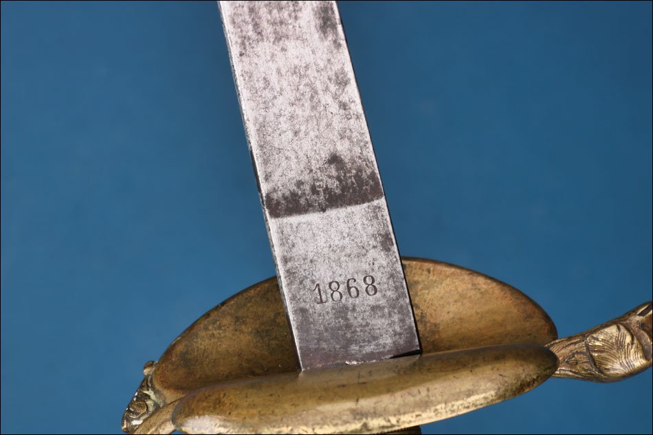 Spain. Antique Infantry Officer Sword. Model 1867. Dated 1868-photo-8