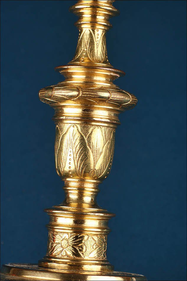 Antique Spanish Baroque Chalice With Gilded Silver Cup. Circa 1700-photo-3