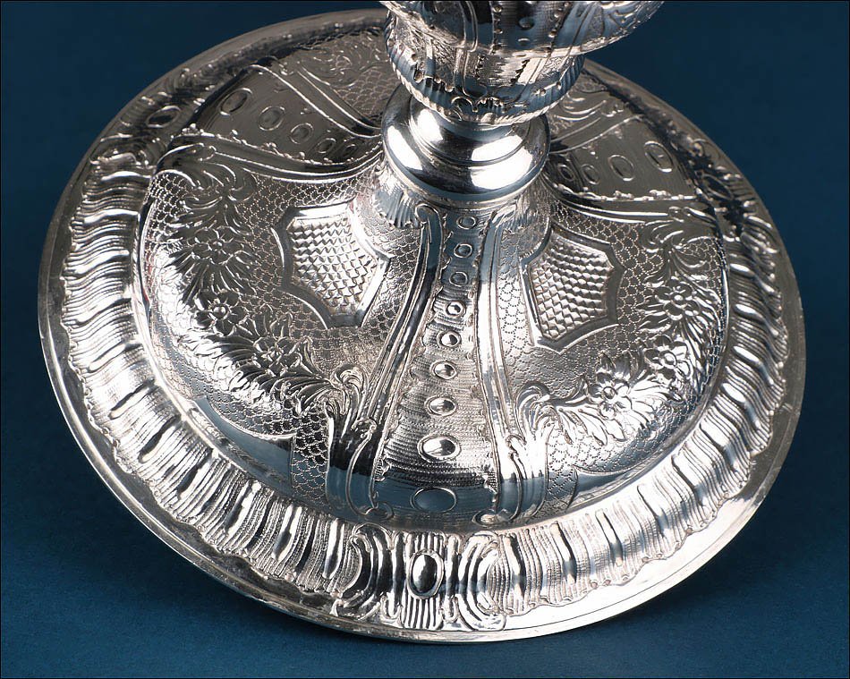 Antique Italian Solid Silver Chalice. Italy Circa 1780-1820-photo-2