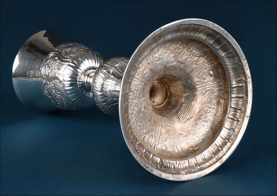 Antique Italian Solid Silver Chalice. Italy Circa 1780-1820-photo-8