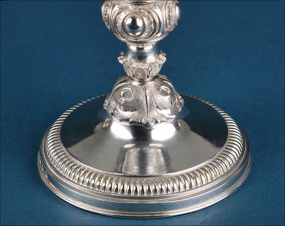 Antique Italian Solid Silver Ciborium. Italy Circa 1820-1850-photo-3