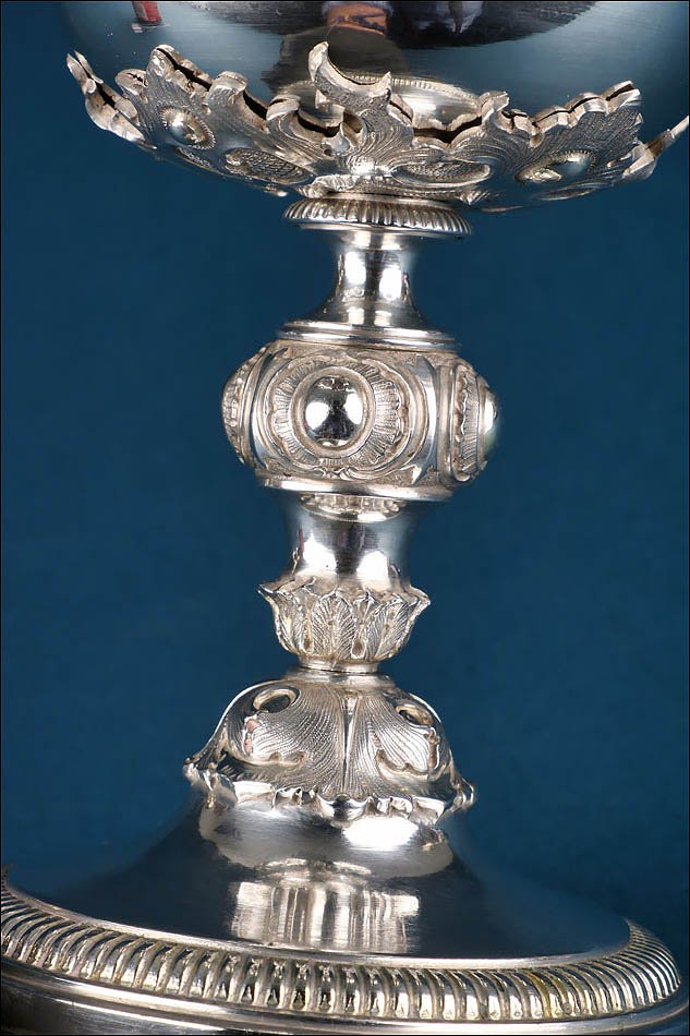 Antique Italian Solid Silver Ciborium. Italy Circa 1820-1850-photo-4