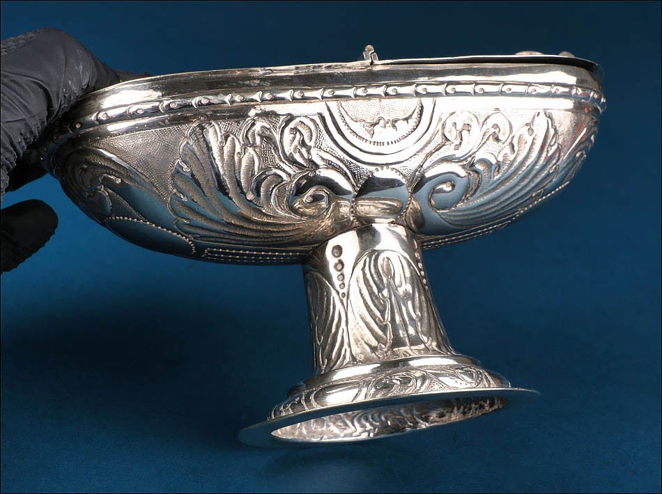 Ancienne Navette à Encens en Argent. Trillo. Valence, Espagne, vers 1870.-photo-6