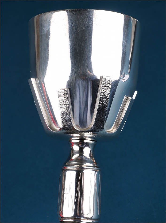 Spanish Liturgical Silver Chalice With 'pro Mundi Vita' Motto. Spain, 1960s-photo-5