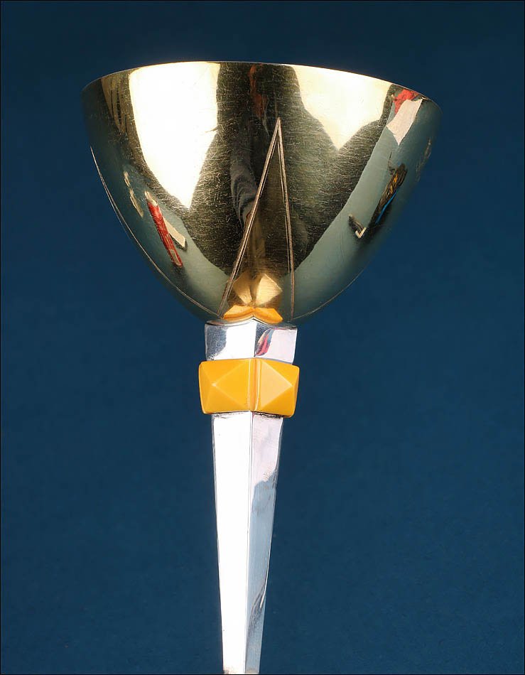 Vintage Chalice With Christogram And Silver Cup. Possibly Spain, 1970s-photo-3