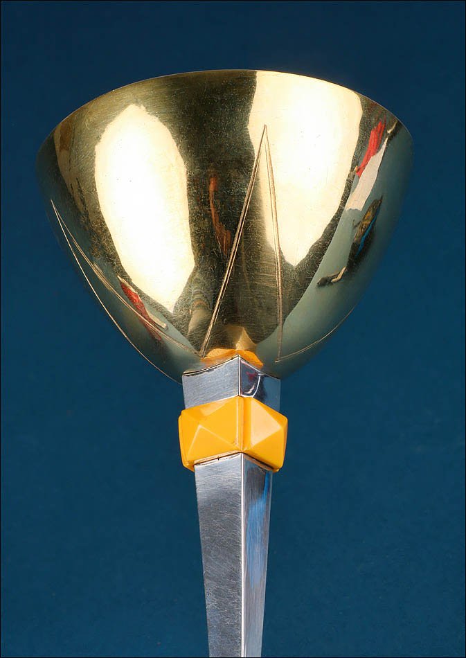 Vintage Chalice With Christogram And Silver Cup. Possibly Spain, 1970s-photo-5