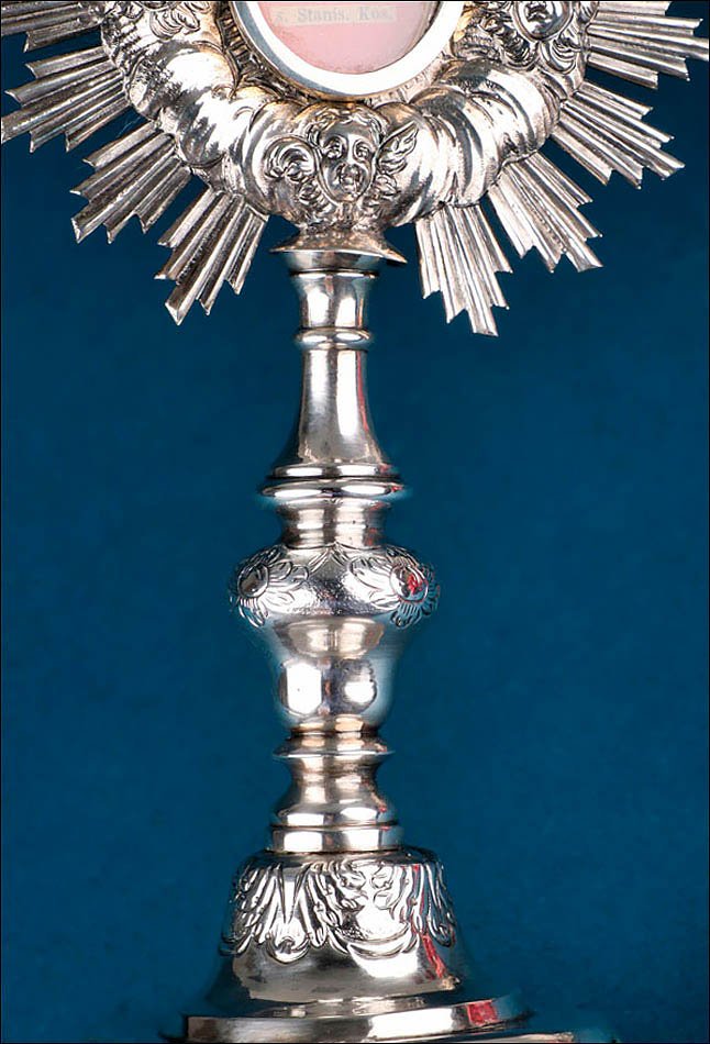 Ancien Reliquaire en Argent avec Relique d'un Saint Jésuite. Espagne, milieu XIXe siècle-photo-4