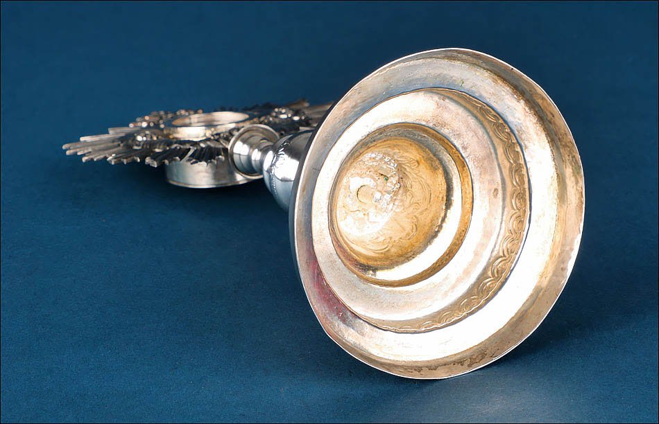 Ancien Reliquaire en Argent avec Relique d'un Saint Jésuite. Espagne, milieu XIXe siècle-photo-8