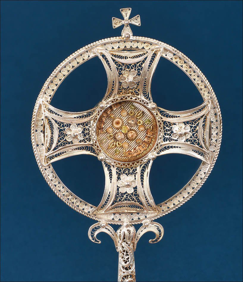 Ancien Reliquaire en Argent avec Reliques de Fondateurs Jésuites, XIXe-XXe s.-photo-4