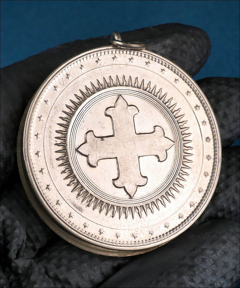 Ancien Reliquaire Jésuite avec 12 Reliques de Saints de la Compagnie de Jésus-photo-4