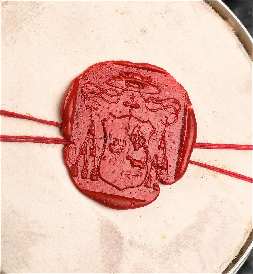 Ancien Reliquaire avec Reliques des Pères, Docteurs et Saints de l'Église-photo-3