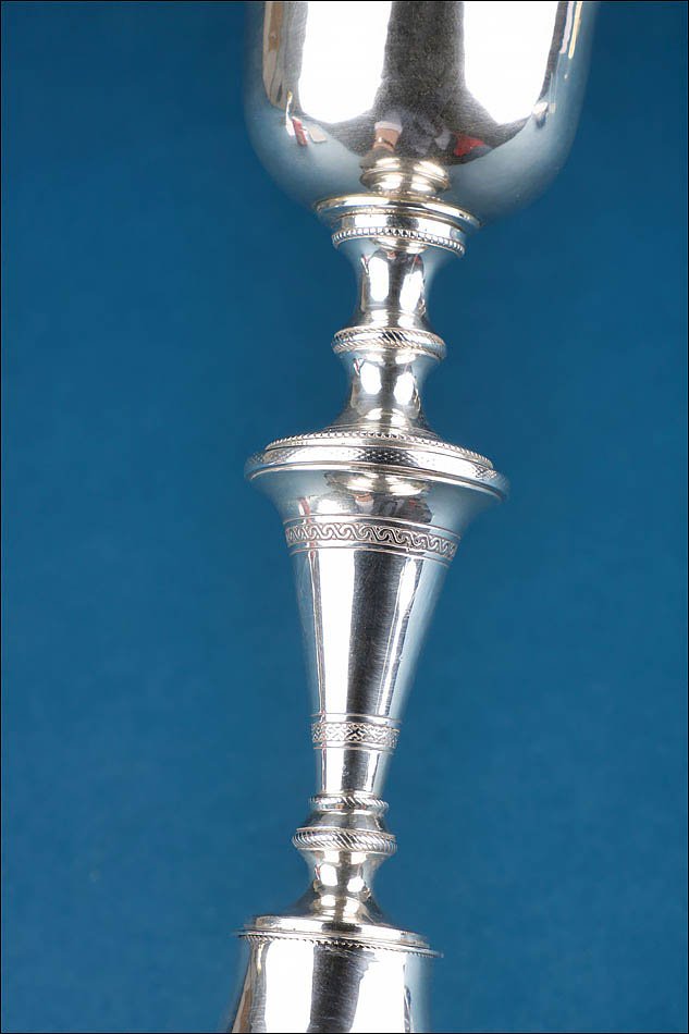 Antique Silver Chalice By The Silversmith Diego De La Vega, Cordoba, Spain, C. 1825-photo-3
