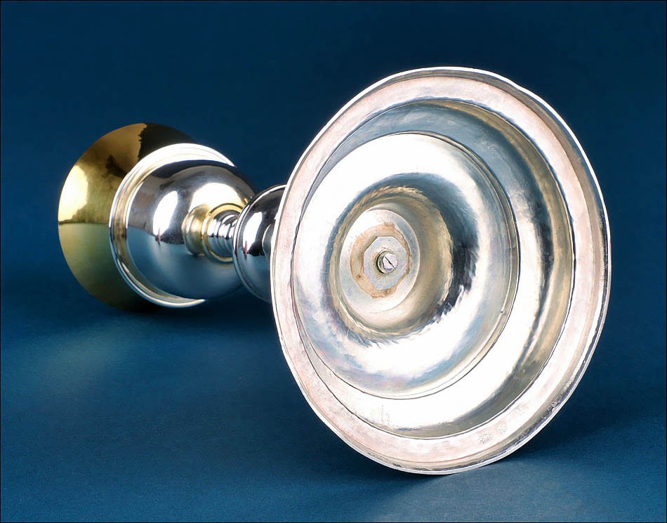 Calice Ancien en Argent avec Coupe Dorée, Cordoue, Espagne, XVIIIe siècle-photo-6