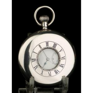 Ancienne Montre Gousset Waltham En Argent Massif. Usa Angleterre 1912
