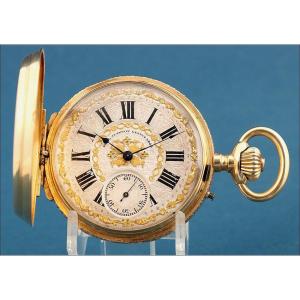 Ancienne Montre Gousset Paul Jeannot En Or 18k, Suisse, Vers 1880