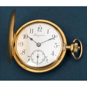 Ancienne Montre Gousset Longines En Or 18k. Circa 1900