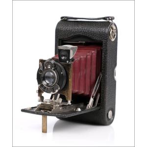 Antique Kodak Autographic No.3 Model H Camera With Red Bellows. Usa, C. 1916