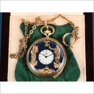 Montre à Gousset ou de Poche Automate Kelek. Répétition 5 Minutes. Suisse, 1980-90