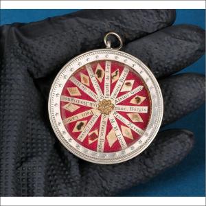 Ancien Reliquaire Jésuite avec 12 Reliques de Saints de la Compagnie de Jésus