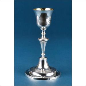Ancien Calice en Argent de l'orfèvre Diego de la Vega, Cordoue, Espagne, c. 1825