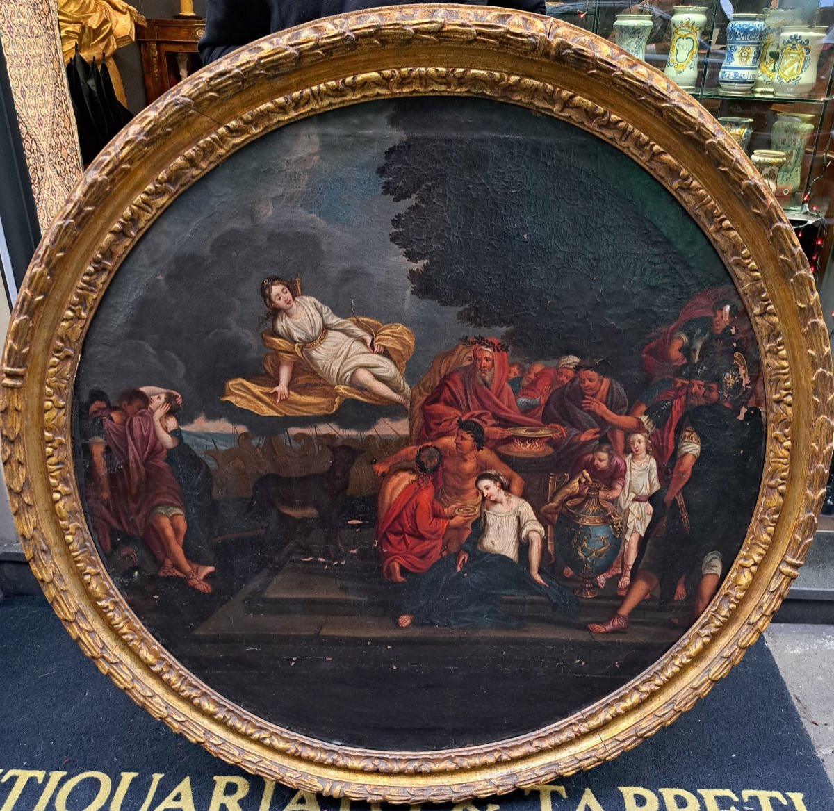 The Sacrifice Of Iphigenia - 18th Century Painting-photo-2