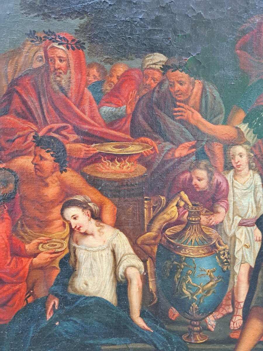 The Sacrifice Of Iphigenia - 18th Century Painting-photo-3