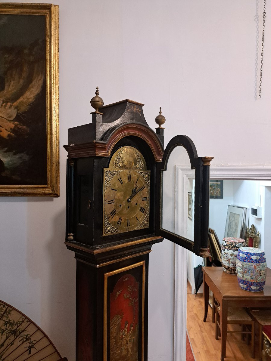 Chinoiserie Column Clock-photo-7