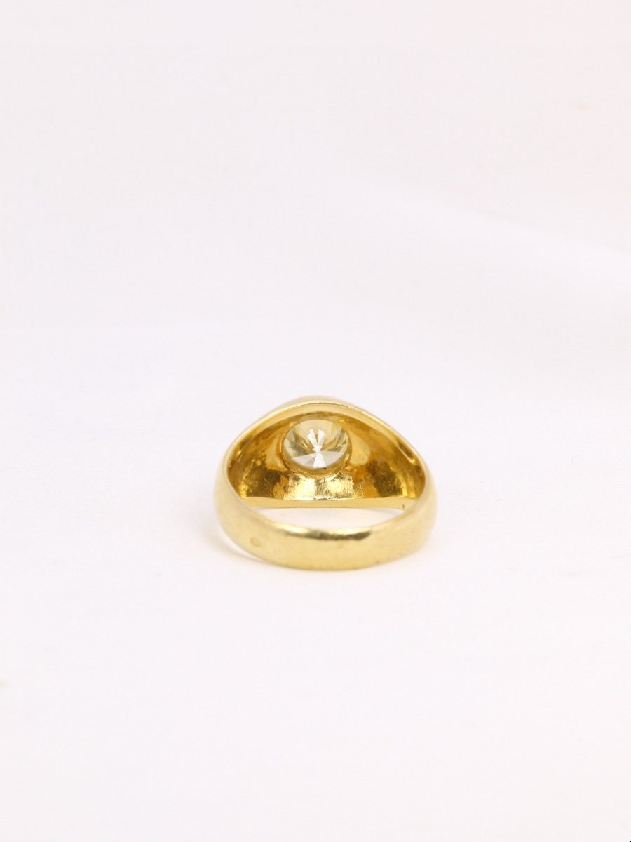 1.4 Ct Champagne Gold And Diamond Bangle Ring-photo-1