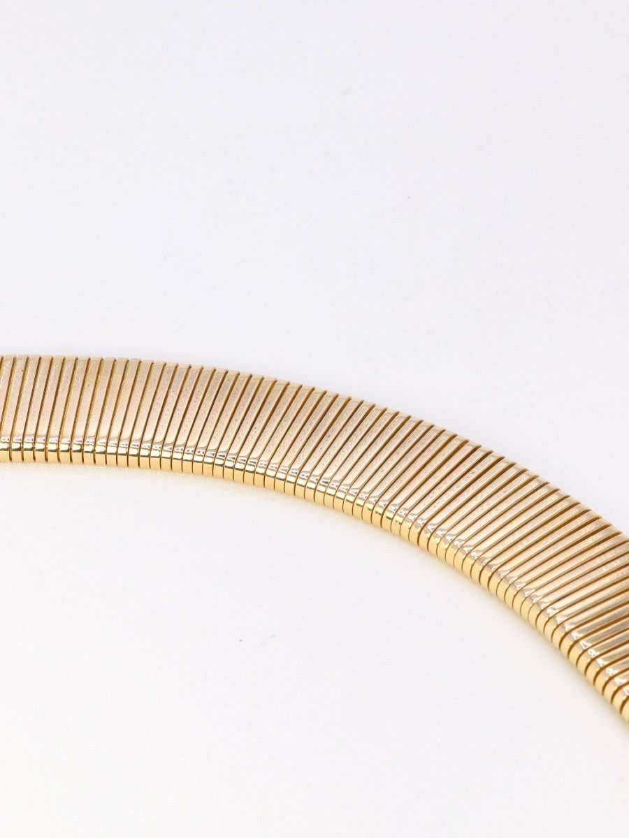 Bracelet Tubogas Vintage En Or Jaune-photo-5