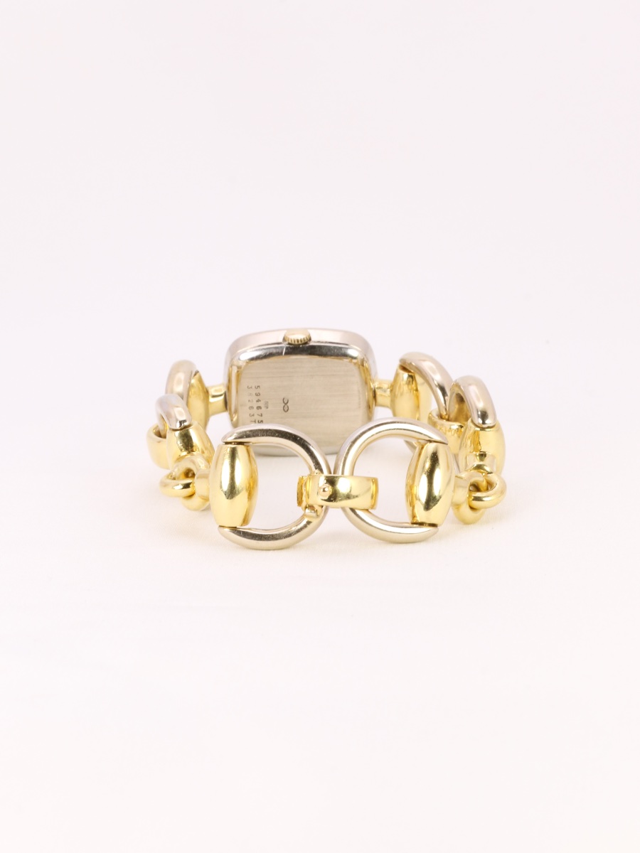 Hermes Vintage Mors Watch Yellow Gold White Gold-photo-5