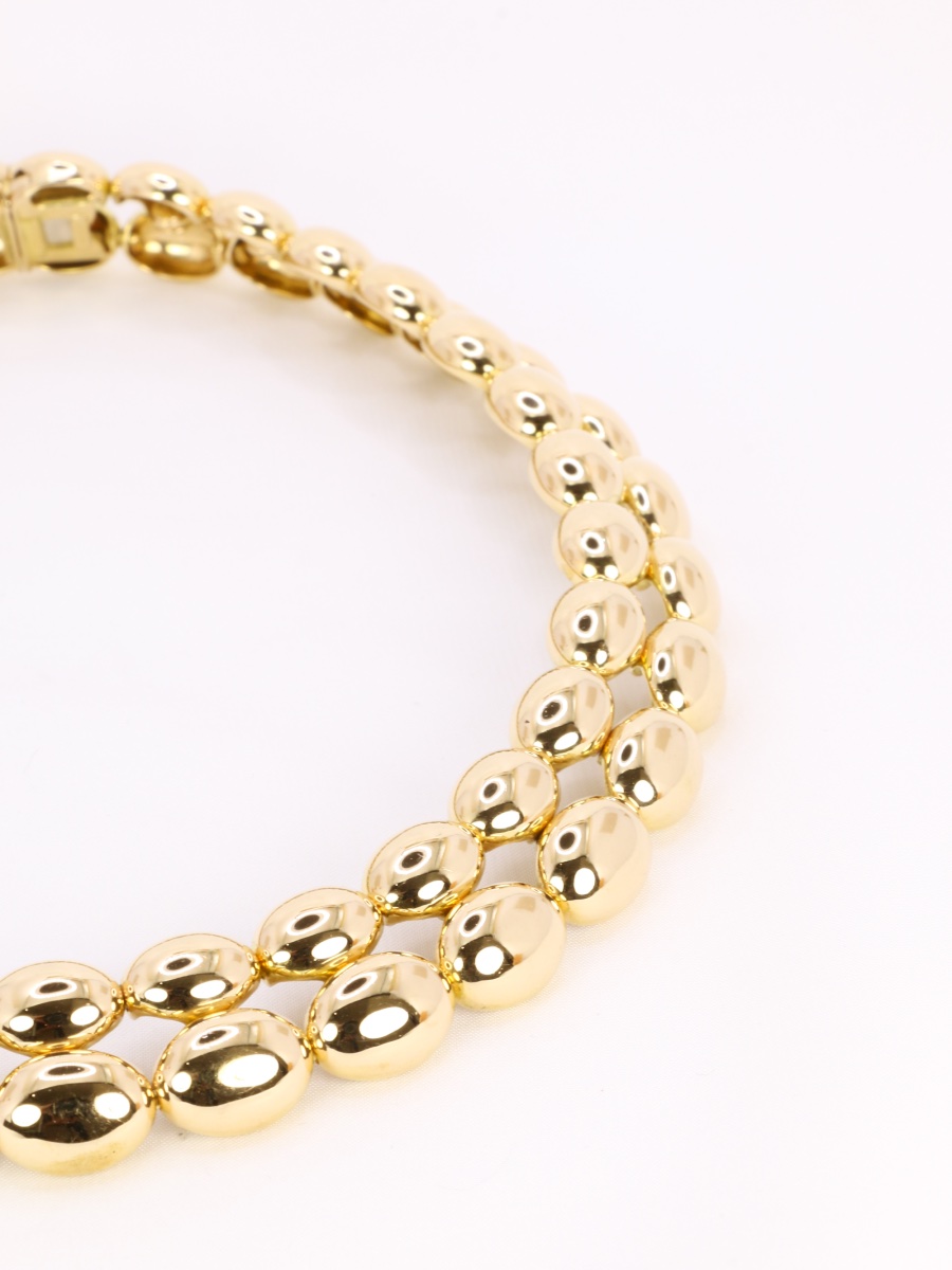 CHAUMET Collier vintage modèle Magellan double rang or jaune-photo-5