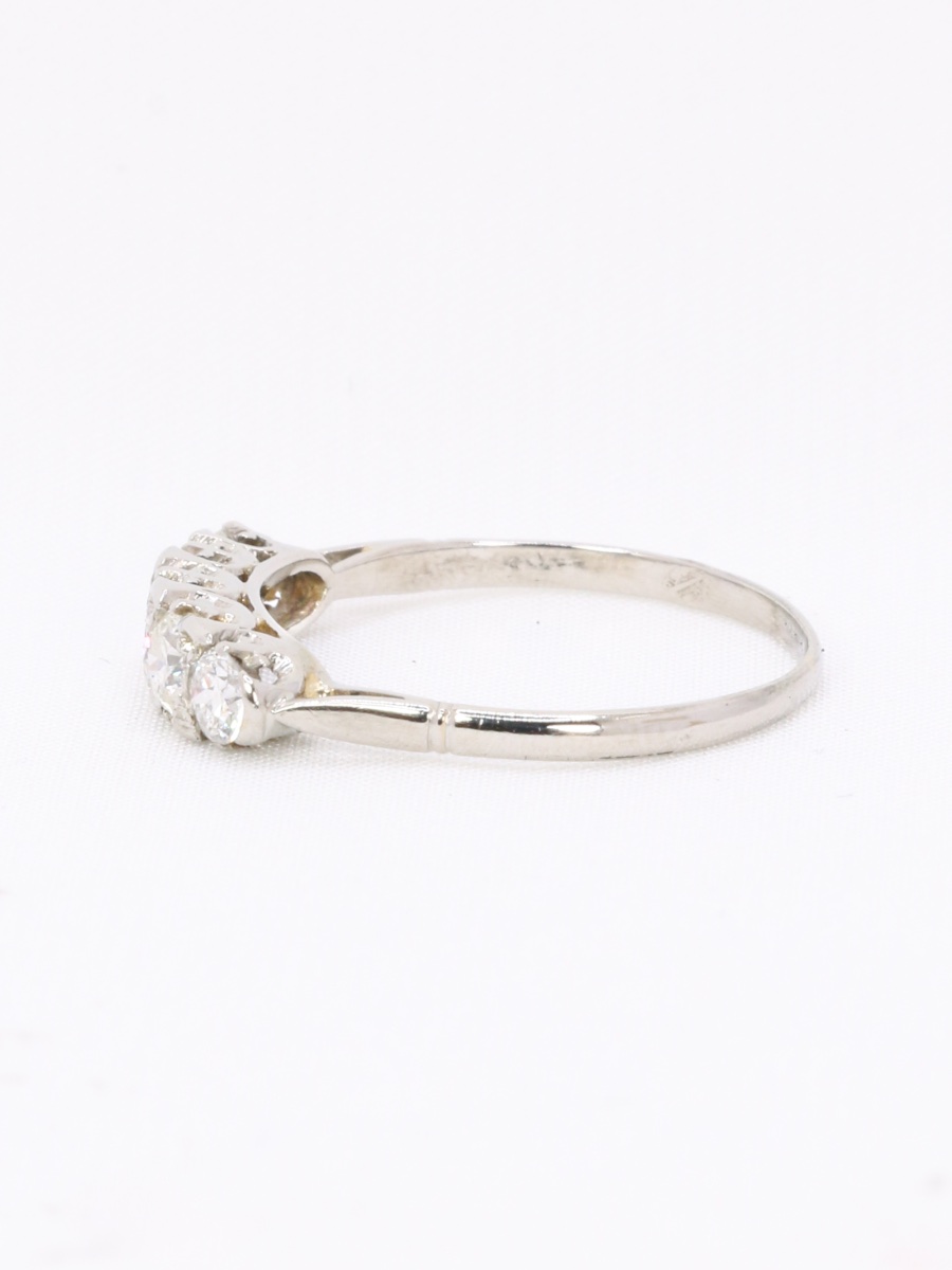 Bague jarretière Art Deco diamants-photo-3