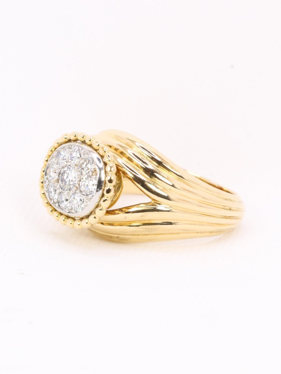 CARTIER Bague vintage diamants or jaune-photo-1
