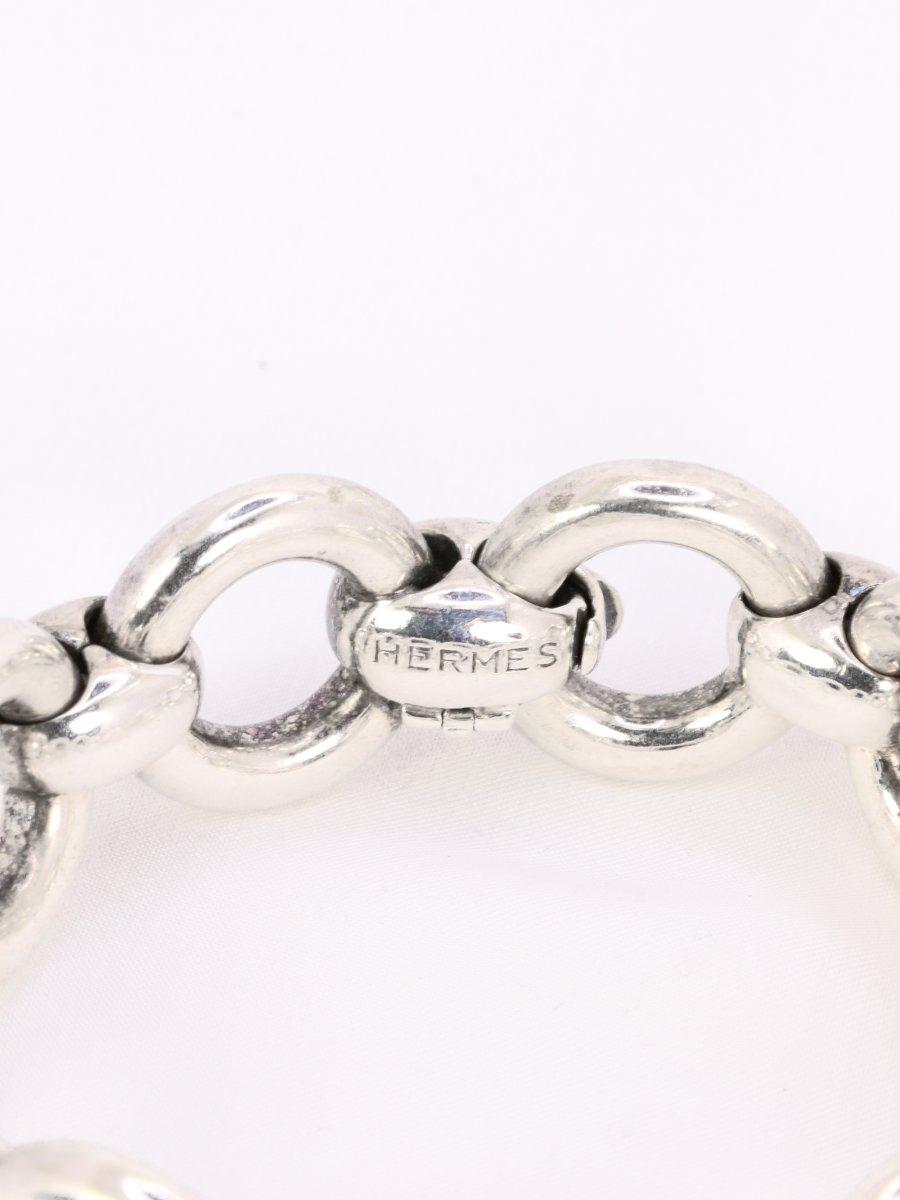 HERMES Bracelet argent vintage Frontail Published-photo-3