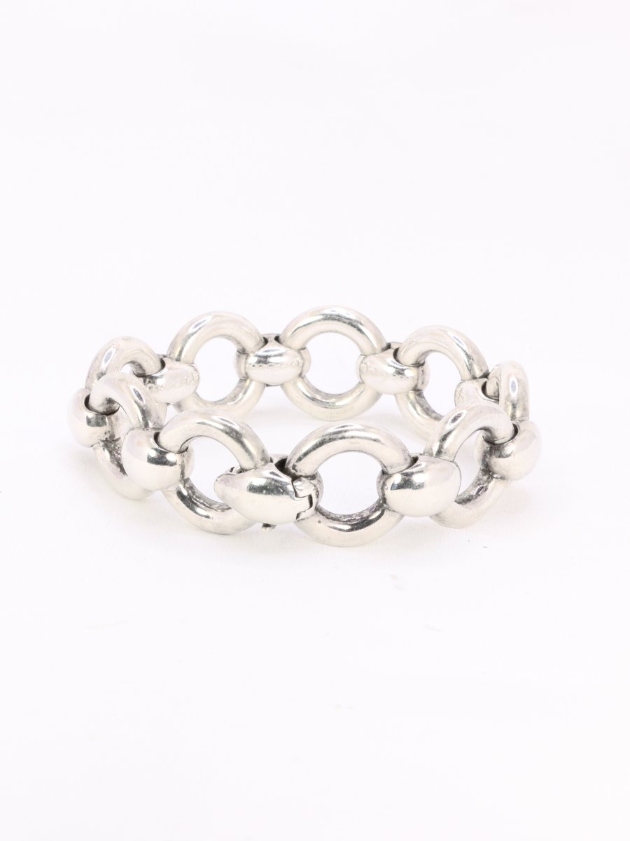HERMES Bracelet argent vintage Frontail Published-photo-2