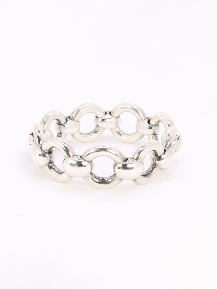 HERMES Bracelet argent vintage Frontail Published-photo-3