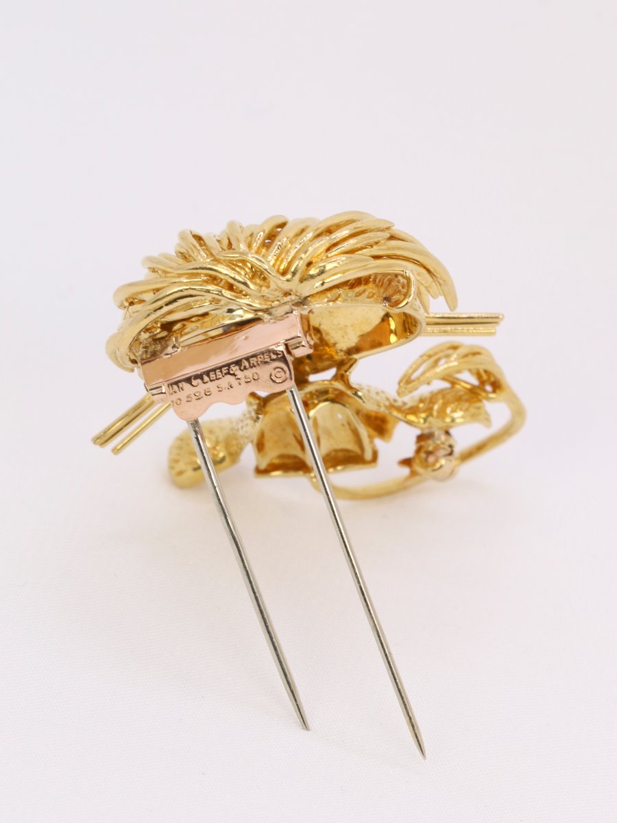 Van Cleef & Arpels "lion Ebouriffe" Brooch-photo-2