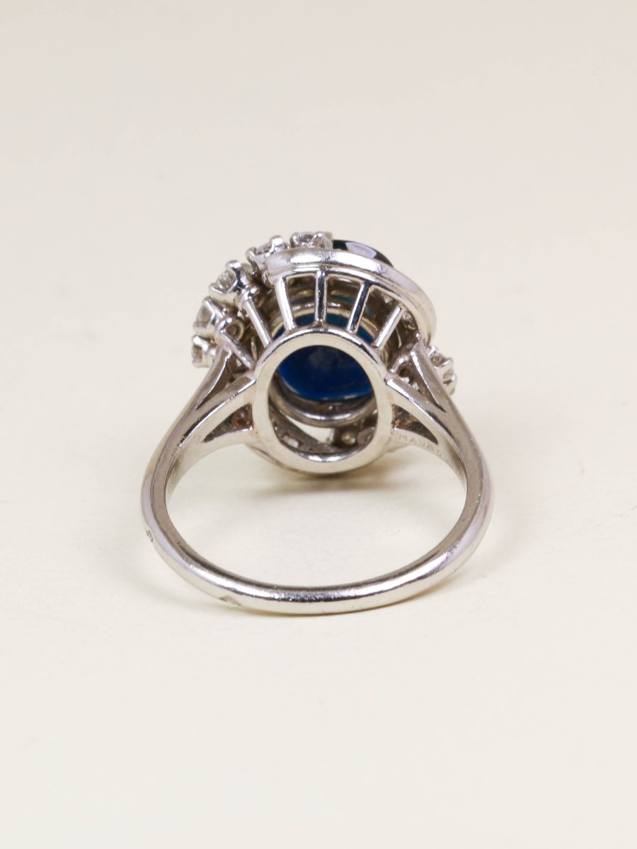 Mauboussin 6-carat Sapphire And Diamond Ring-photo-1