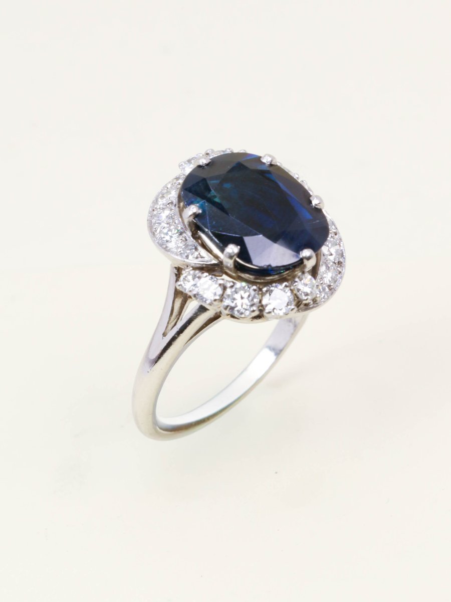 Mauboussin 6-carat Sapphire And Diamond Ring-photo-4