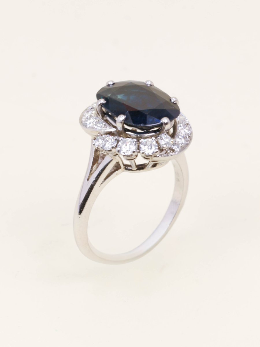 Mauboussin 6-carat Sapphire And Diamond Ring-photo-5