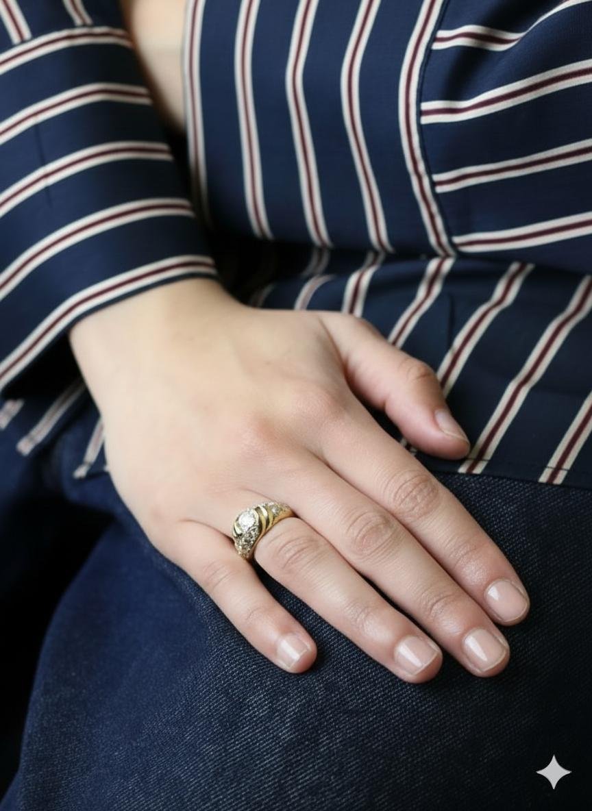 Fred Panther Ring In Yellow Gold With Diamonds-photo-5