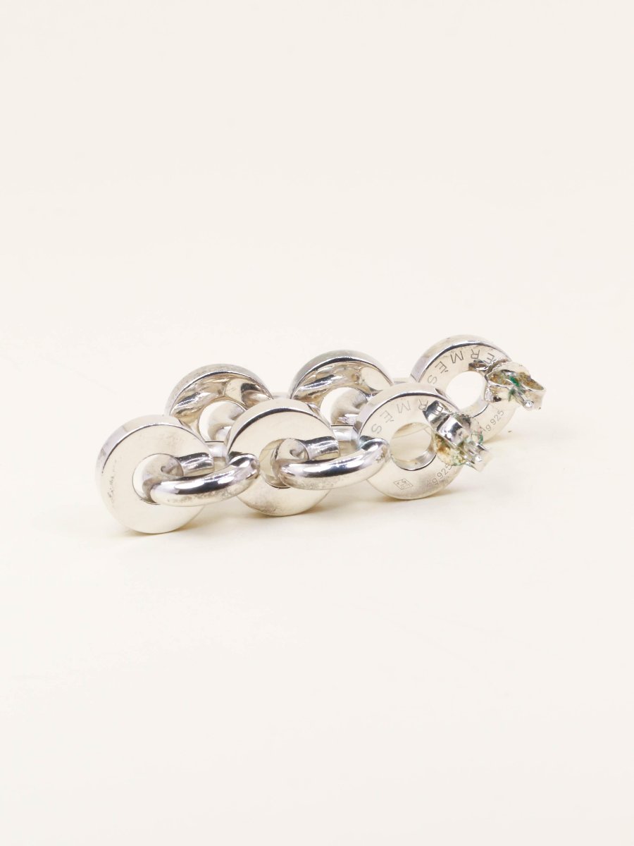 Hermes Voltige Earrings Silver-photo-3