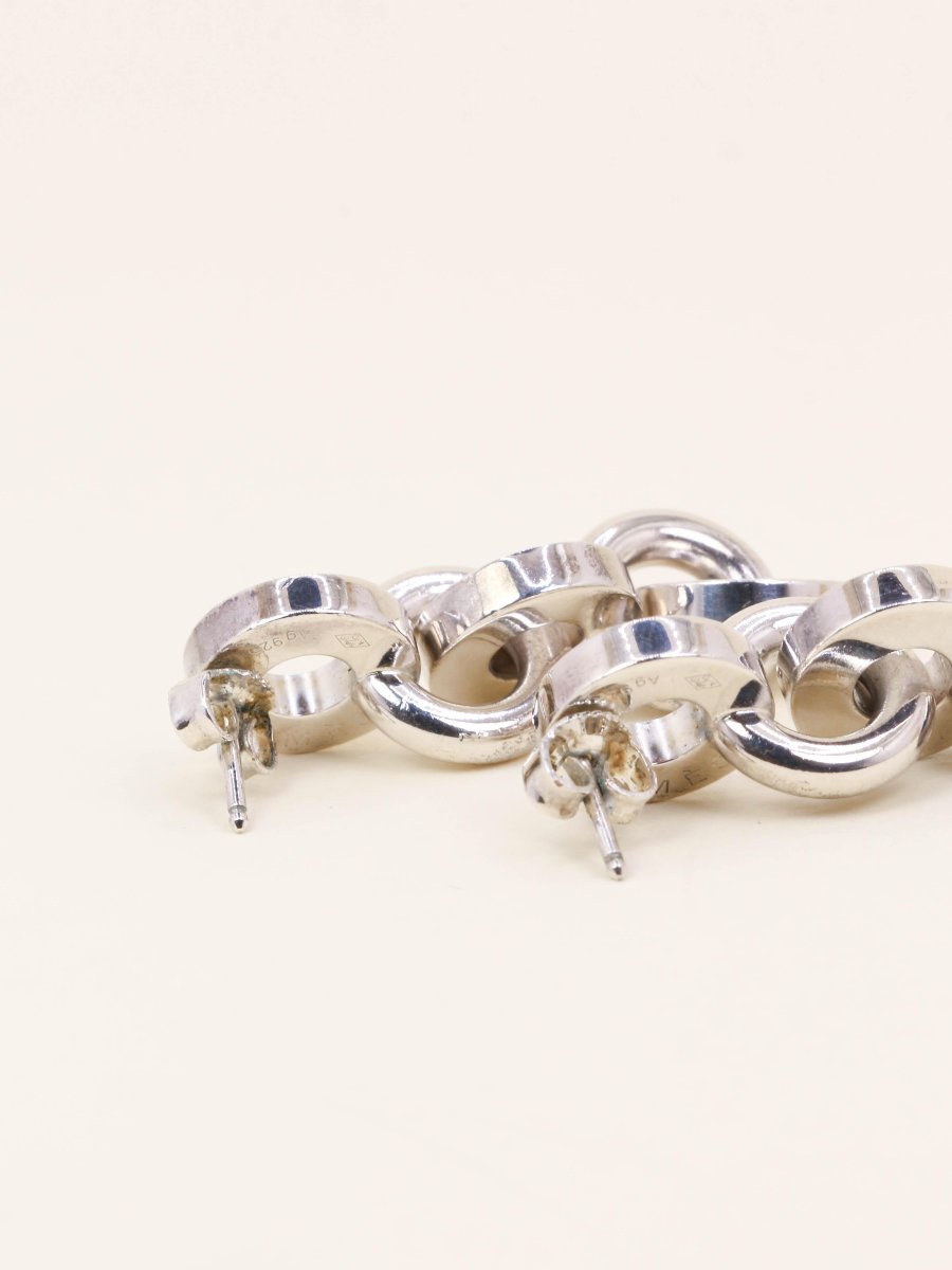 Hermes Voltige Earrings Silver-photo-4