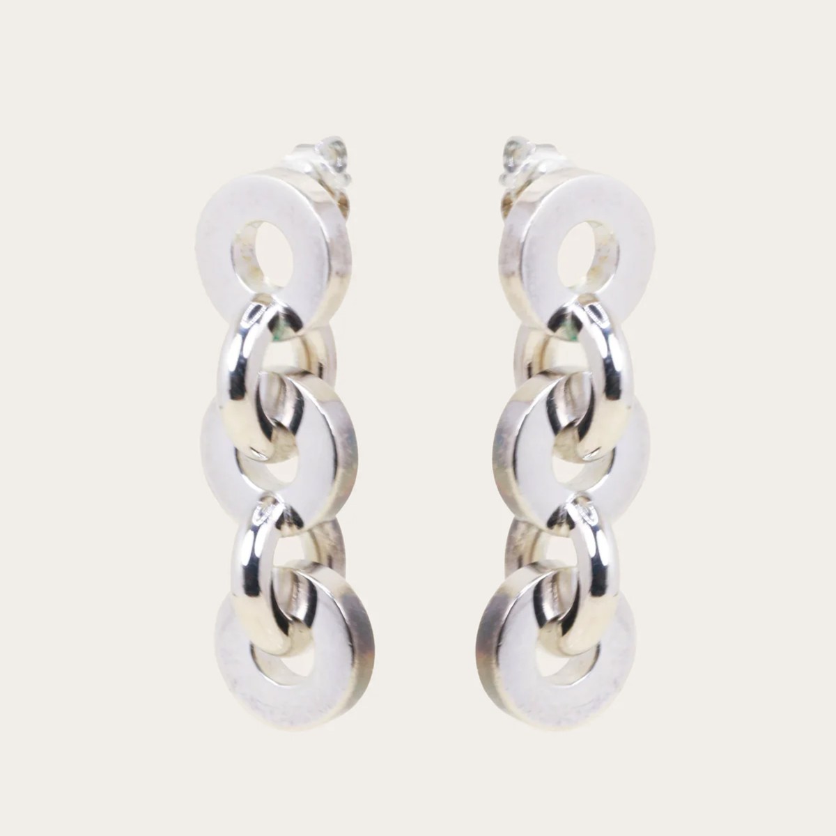 Hermes Voltige Earrings Silver