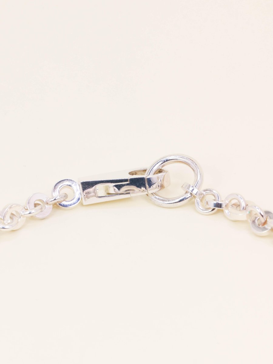 Hermes Voltige Silver Choker Necklace-photo-1