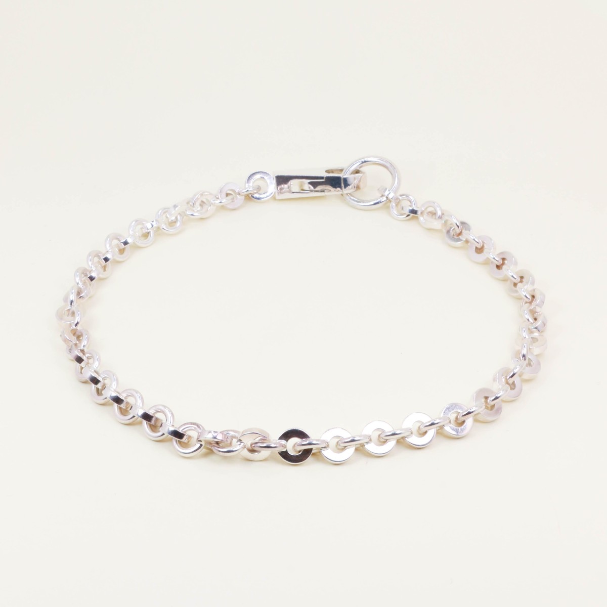 Hermes Voltige Silver Choker Necklace